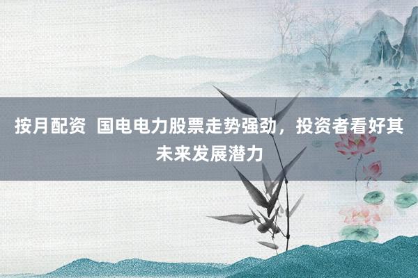 按月配资  国电电力股票走势强劲，投资者看好其未来发展潜力
