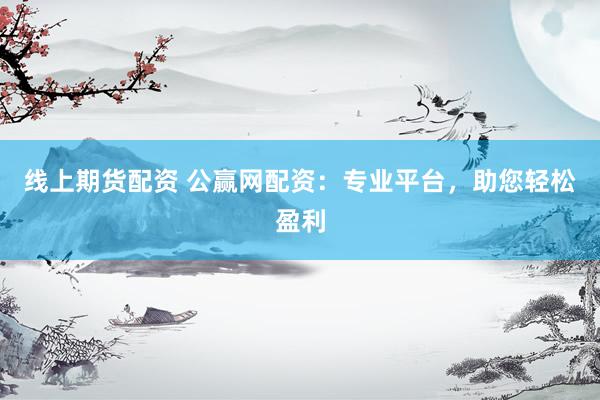线上期货配资 公赢网配资：专业平台，助您轻松盈利