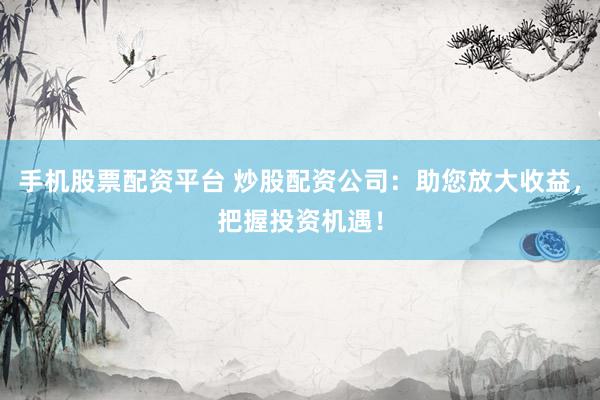 手机股票配资平台 炒股配资公司：助您放大收益，把握投资机遇！