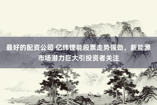 最好的配资公司 亿纬锂能股票走势强劲，新能源市场潜力巨大引投资者关注