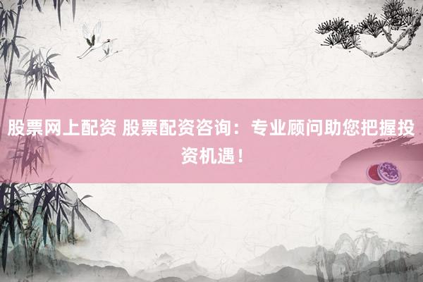 股票网上配资 股票配资咨询：专业顾问助您把握投资机遇！
